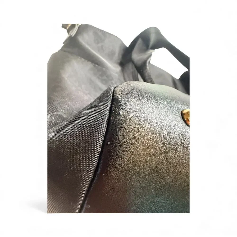 Large Adrienne Vittadini Tote Overnight Travel Bag Black